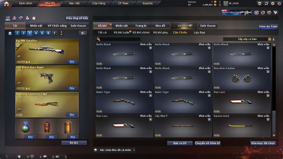 shop acc cf uy tin gia re